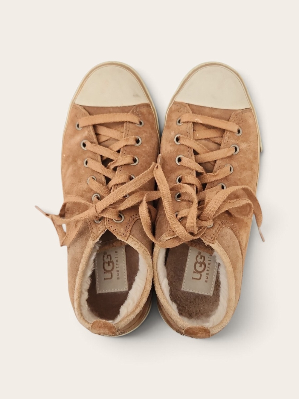 UGG Women's Chestnut Suede Sneakers with Shearling
